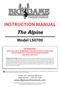 Instruction Manual. The Alpine