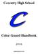 Coventry High School Color Guard Handbook