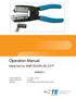 Operation Manual. Hand tool for AMP DUOPLUG Customer Manual PN: en (Translation of the original German version)