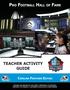 TEACHER ACTIVITY GUIDE CAROLINA PANTHERS EDITION HONOR THE HEROES OF THE GAME PRESERVE ITS HISTORY PROMOTE ITS VALUES CELEBRATE EXCELLENCE EVERYWHERE