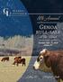 8t h Annual. Genoa. bull sale. at the Ranch. Tuesday, Sept. 11, 2018 Minden, NV