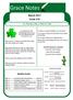 Grace Notes. St. Patrick s Day is March 17th!! March 2017 Issue 210. Weekly Events. Monthly Events
