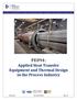 PE094: Applied Heat Transfer Equipment and Thermal Design in the Process Industry