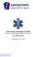 Pennsylvania Department of Health Bureau of Emergency Medical Services