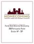 Florida State University Homecoming 2018 Participation Packet October 14 th 20 th