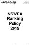 GPO Box 1654 Sydney NSW 2001 Tel/Fax: NSWFA Ranking Policy 2019