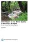 2009 Report on the Water Quality of Minnesota Streams Citizen Stream Monitoring Program