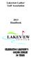 Lakeview Ladies Golf Association 2013 Handbook