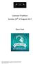 Llanrwst Triathlon Sunday 20 th of August Race Pack. GOG Triathlon Welsh Aquathlon Championships 2017 Event Manual V1.1