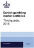 Danish gambling market statistics Third quarter 2018