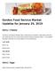 Gordon Food Service Market Updates for January 25, 2019