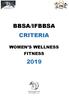 BBSA/IFBBSA CRITERIA WOMEN S WELLNESS FITNESS