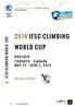 2014 IFSC CLIMBING WORLD CUP