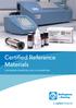 Certified Reference Materials FOR REFRACTOMETERS AND POLARIMETERS