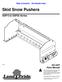 Skid Snow Pushers. SSP15 & SSP25 Series P Parts Manual. Copyright 2017 Printed 11/28/17