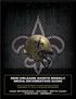 NEW ORLEANS SAINTS WEEKLY MEDIA INFORMATION GUIDE GAME INFORMATION ROSTERS DEPTH CHART STATISTICS MINIBIOS