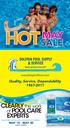 HOT MAY SALE. Quality, Service, Dependability MAY 15 - MAY SALE DATES