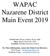 WAPAC Nazarene District Main Event 2019