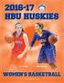 HBU HUSKIES WOMEN S BASKETBALL HEIDI BYRD LISA ZDERADICKA. HBUHUSKIES.com
