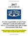 2016 Oak Creek Little League Local Rules 2017 LOCAL RULES