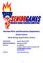 Norman Parks and Recreation Department Senior Games 2019 Spring Registration Packet