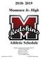 Momence Jr. High Athletic Schedule