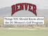 Things YOU Should Know about the DU Women s Golf Program