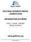 2012 NSW WOMEN S MEDAL COMPETITION INFORMATION & FORMS