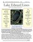 Newsletter of the Lake Edward Conservation Club ---- LECC AUGUST Lake Edward Lines. Newsletter of the Lake Edward Conservation Club
