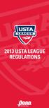 2013 USTA LEAGUE REGULATIONS