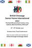 British Dressage Senior Home International 2017 The David Broome Event Centre, Crick, Caldicot, Monmouthshire, NP26 5XP
