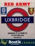The Matchday Programme of Uxbridge Football Club. Uxbridge FC vs WARE FC. 15th SEPTEMBER pm Kick Off