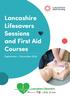 Lancashire Lifesavers Sessions and First Aid Courses