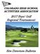 2017 Boys Golf Regional Tournament