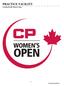 PRACTICE FACILITY Canadian Pacific Women s Open