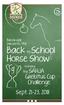 Brookside presents the Back to School Horse Show