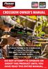 CROSSBOW OWNER S MANUAL