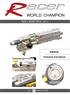 WORLD CHAMPION. SMALL BORE RIFLE.22 l.r. MANUAL. Technical Innovations