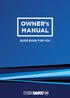 OWNER s MANUAL GUIDE BOOK FOR YOU