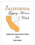 California Gypsy Horse Show 2015 Rule Book