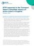 RTPI response to the Transport Select Committee inquiry on active travel in England