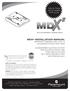 MDX² INSTALLATION MANUAL (RETROFIT FIBERGLASS, VINYL & CONCRETE POOLS WITH MDX)