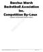 Bacchus Marsh Basketball Association Inc. Competition By-Laws (Affiliated with Basketball Victoria Country)