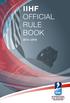 IIHF OFFICIAL RULE BOOK