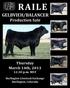 RAILE. GELBVIEH/BALANCER Production Sale. Thursday March 14th, :30 p.m. MST. Burlington Livestock Exchange Burlington, Colorado