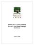 MUNICIPAL GOLF COURSE POLICY AND PROCEDURES MANUAL