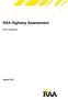 RAA Highway Assessment. Sturt Highway
