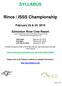 SYLLABUS. Rince / ISSS Championship
