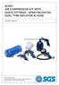 SCK01 AIR COMPRESSOR KIT WITH QUICK FITTINGS - SPRAY/BLOW/OIL GUN, TYRE INFLATOR & HOSE