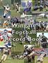 Wingate Football Record Book